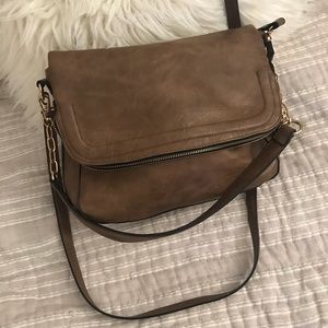 Brown leather purse